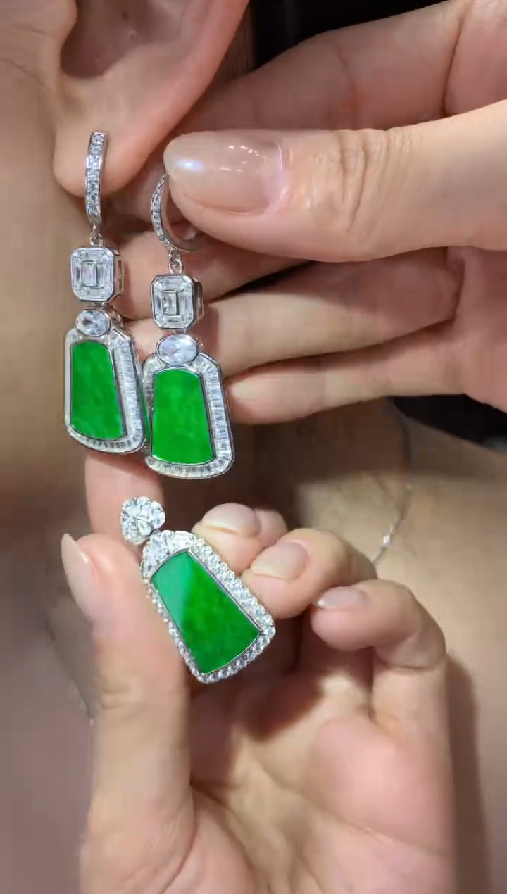 【闪购商品】翡翠挂件银S925镶嵌|不退不换（一套）