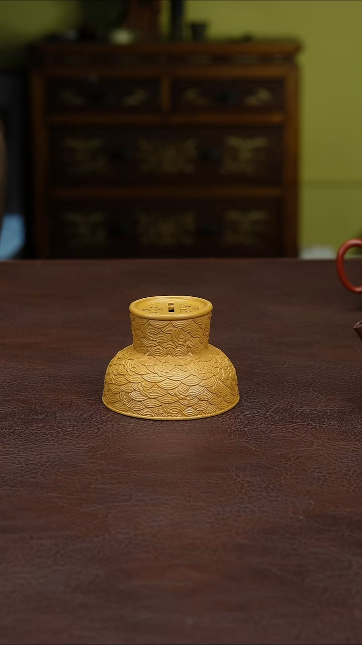 茶杯紫砂B***a金黄段主人杯