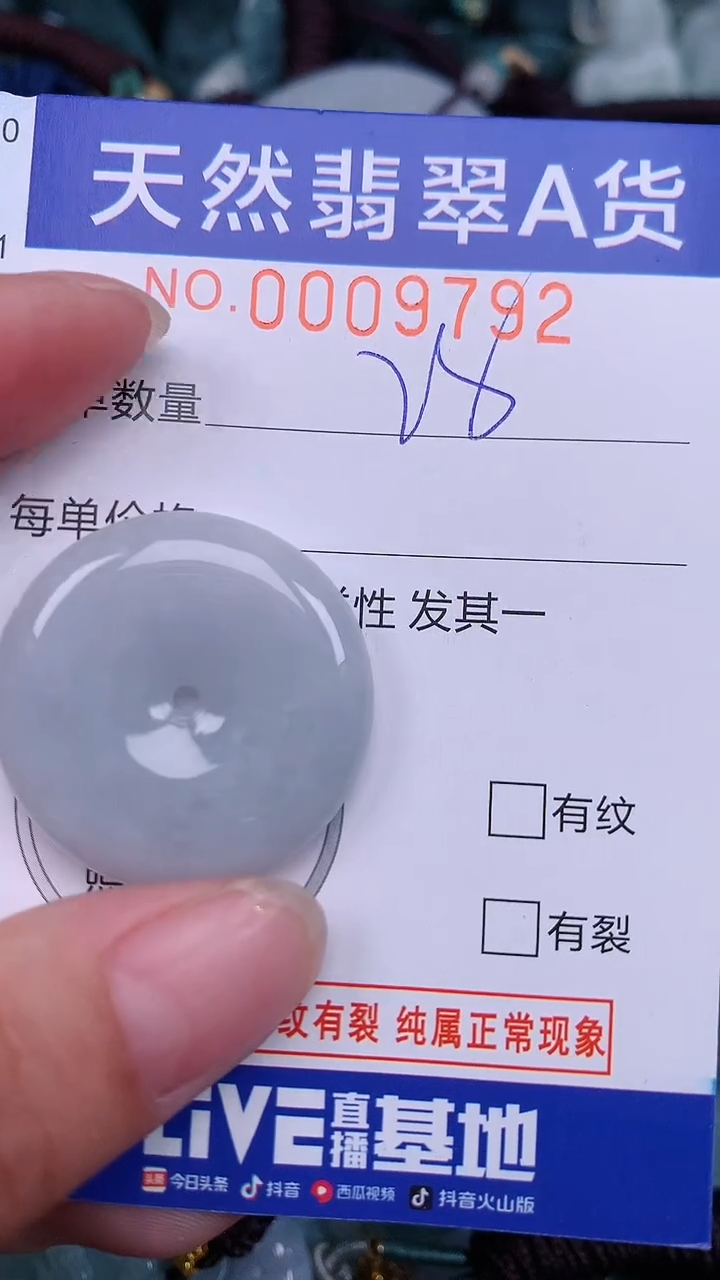 翡翠未镶嵌颈饰...0009792