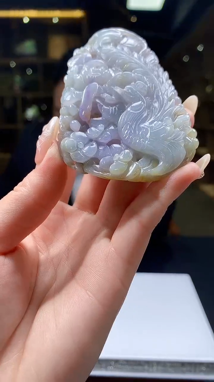 【闪购商品】定制翡翠未镶嵌8054jj-毛货挂件84