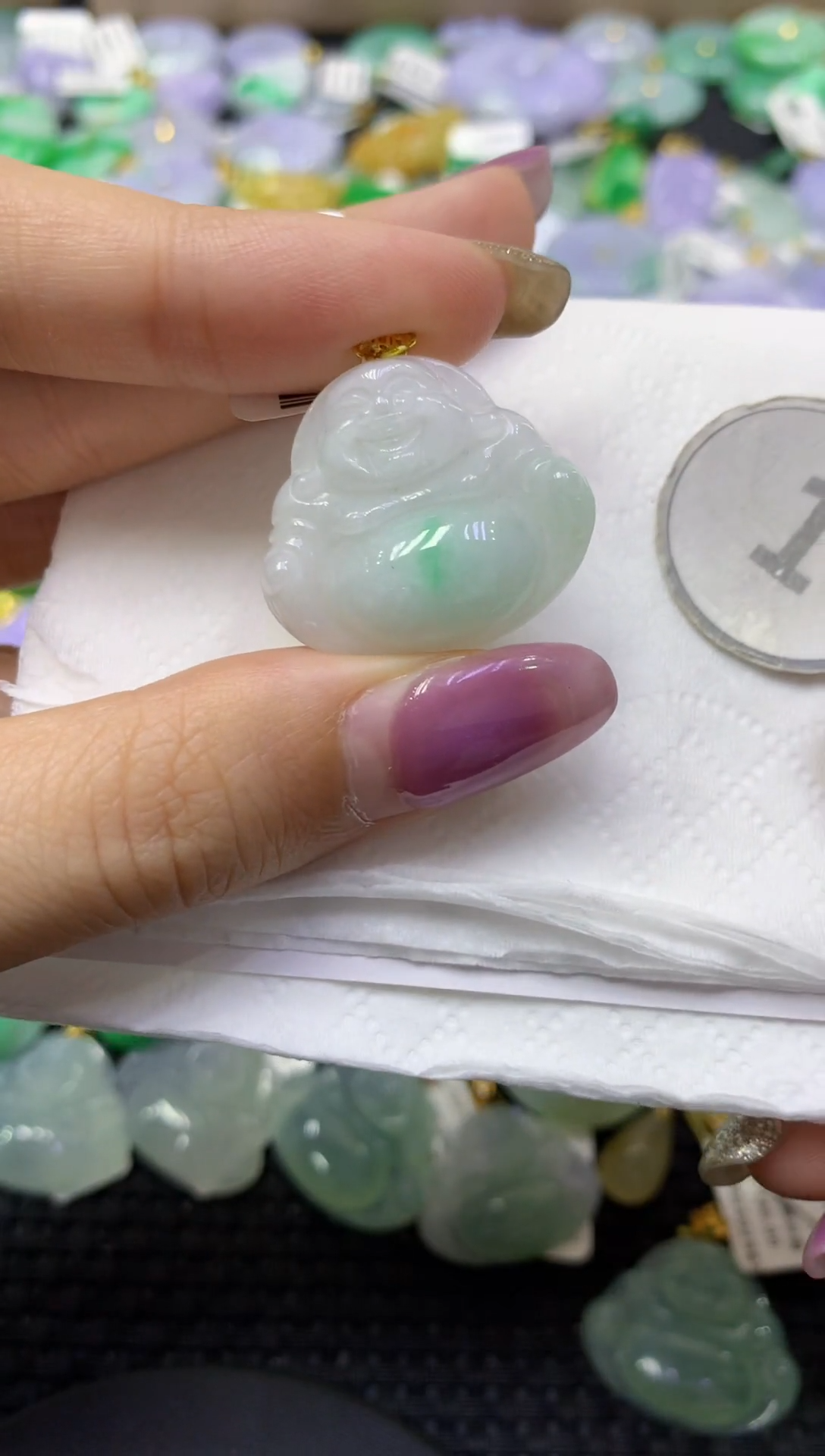 颈饰未镶嵌翡翠天然缅甸翡翠A货