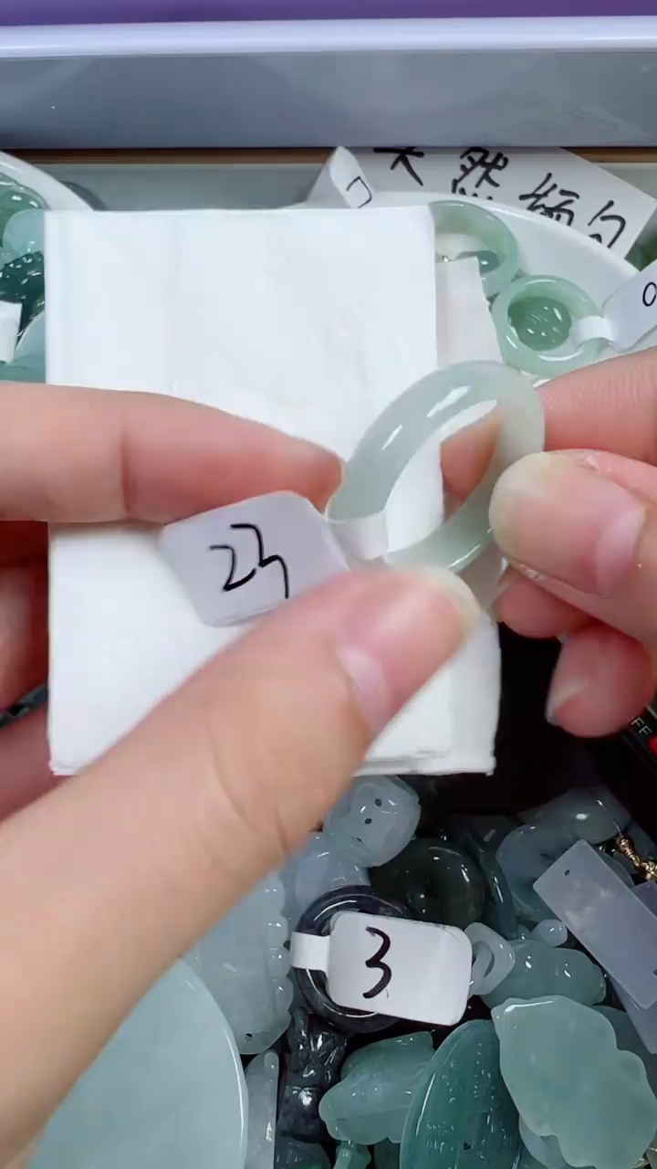 散珠翡翠380号链接，A货翡翠23
