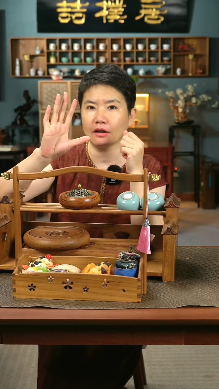 木静**深老柚木樱花之恋提梁盒
