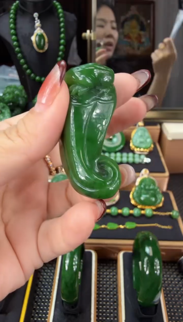 【闪购商品】和田玉（碧玉）吊坠(不含链)未镶嵌