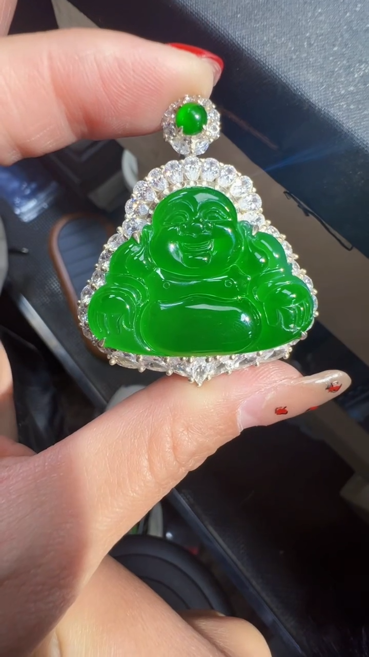 【闪购商品】定制翡翠未镶嵌佛公1