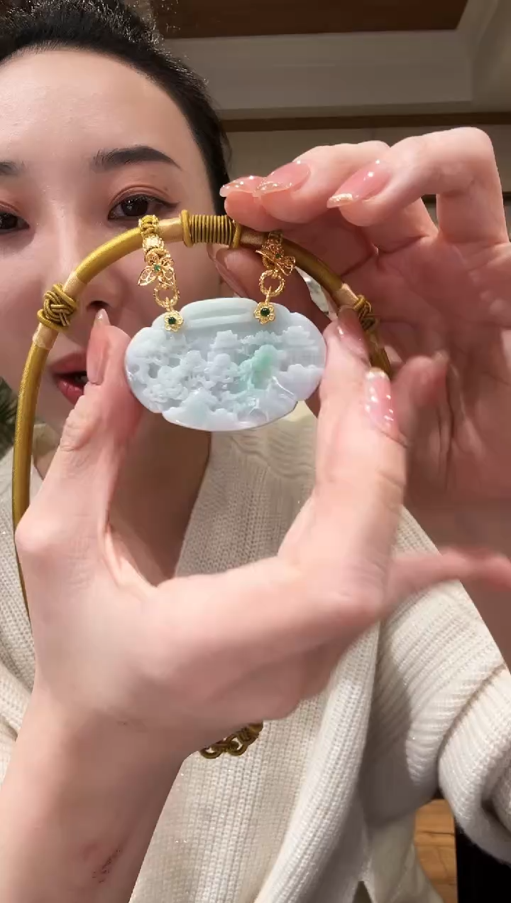 【闪购商品】翡翠颈饰未镶嵌国风