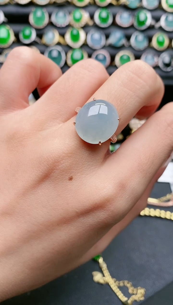 【闪购商品】翡翠戒指银S925镶嵌11111