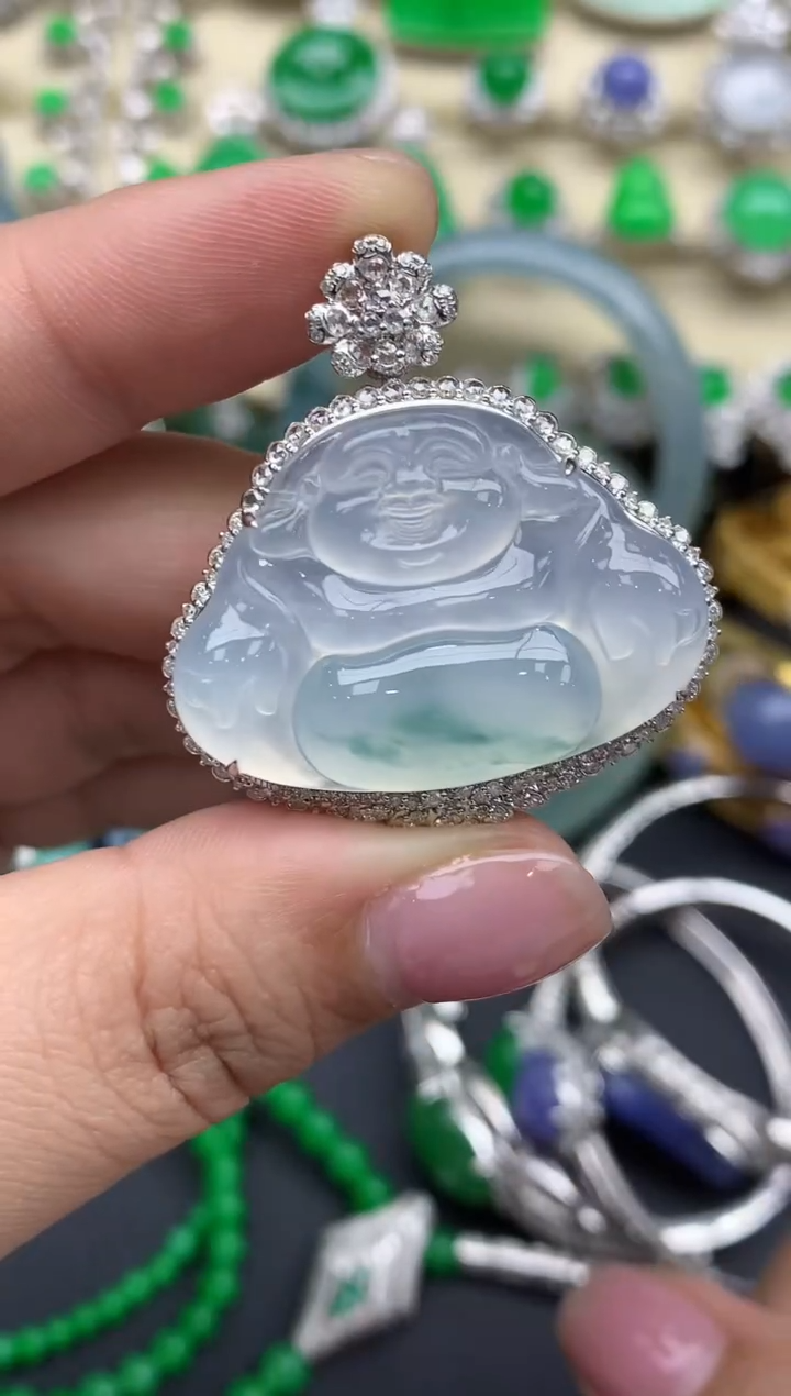 【闪购商品】翡翠颈饰18K金镶嵌656-中国好珍宝