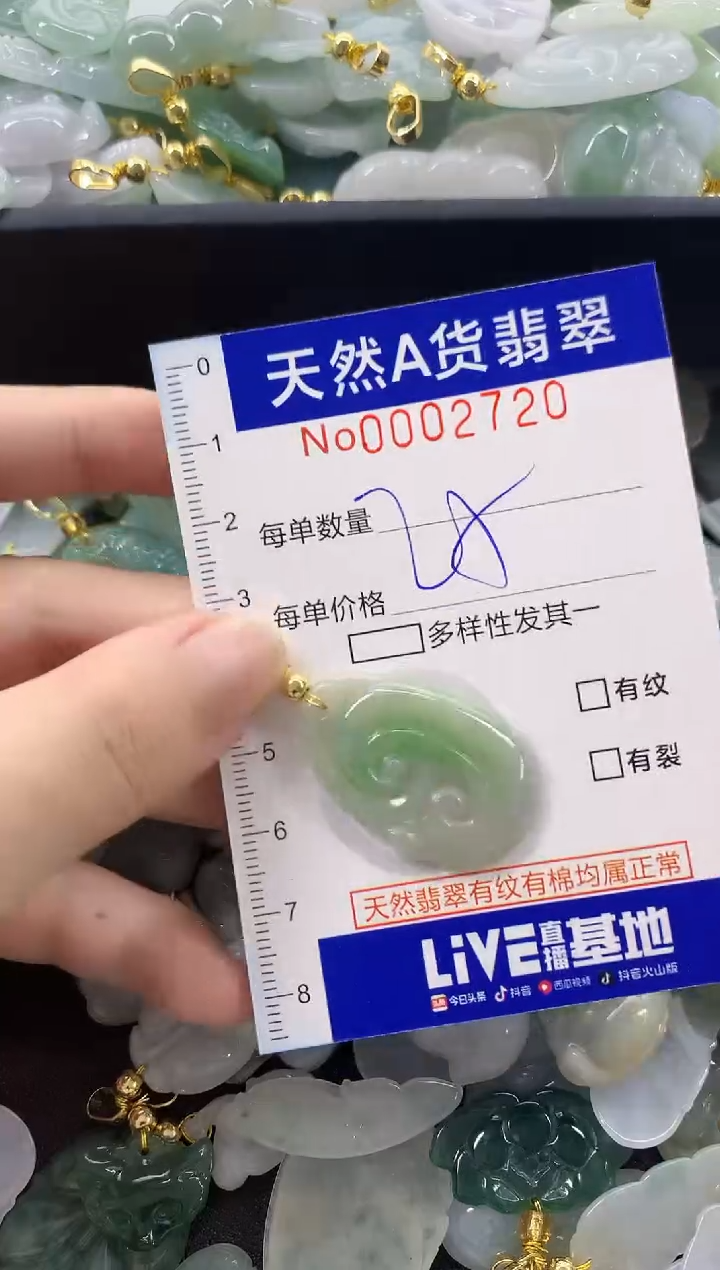 颈饰未镶嵌翡翠天然A货翡翠