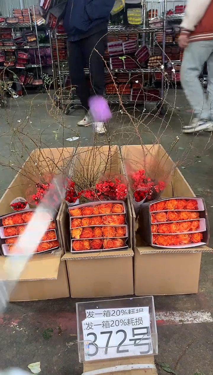 372号♥中通含20%耗损发一箱鲜花