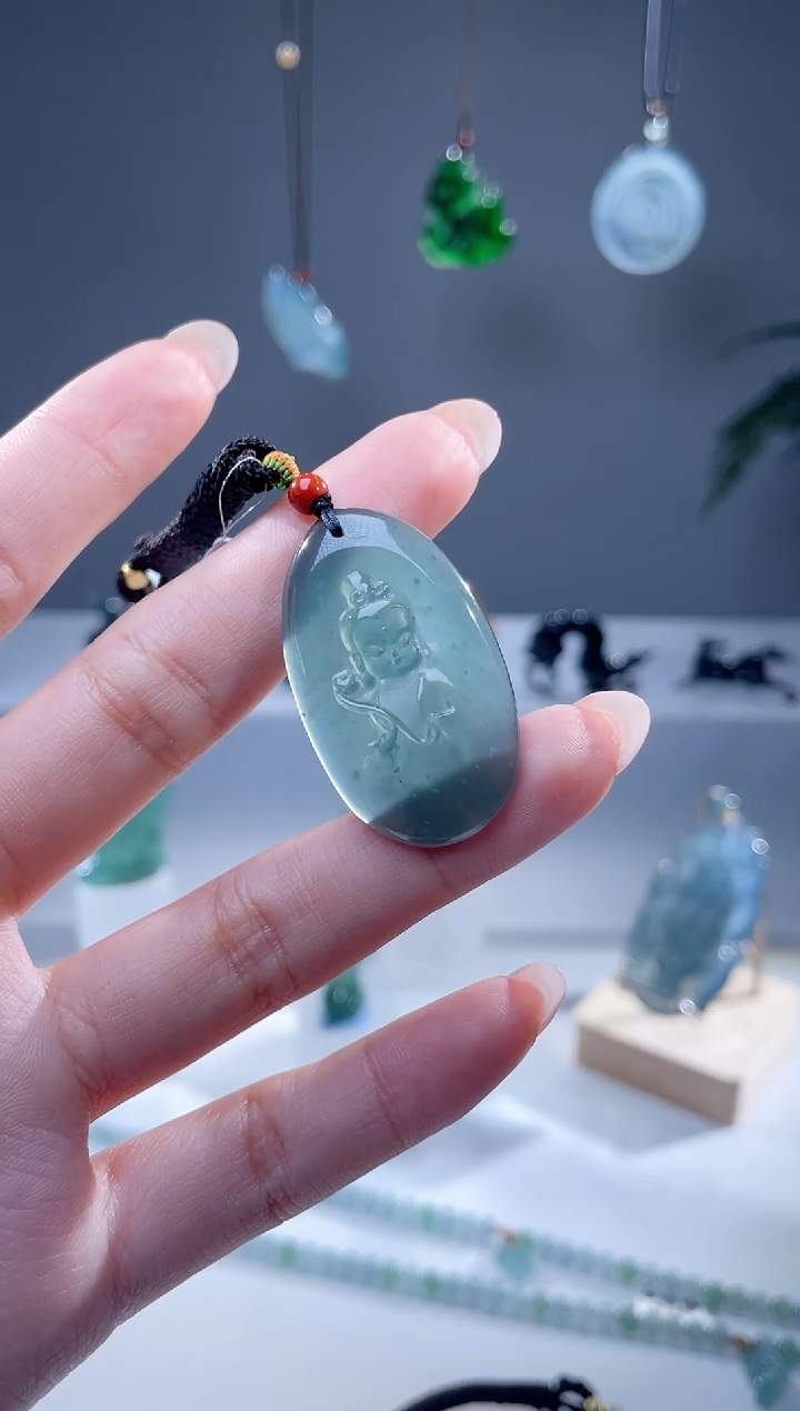 【闪购商品】翡翠颈饰未镶嵌天然A货翡翠宝宝佛