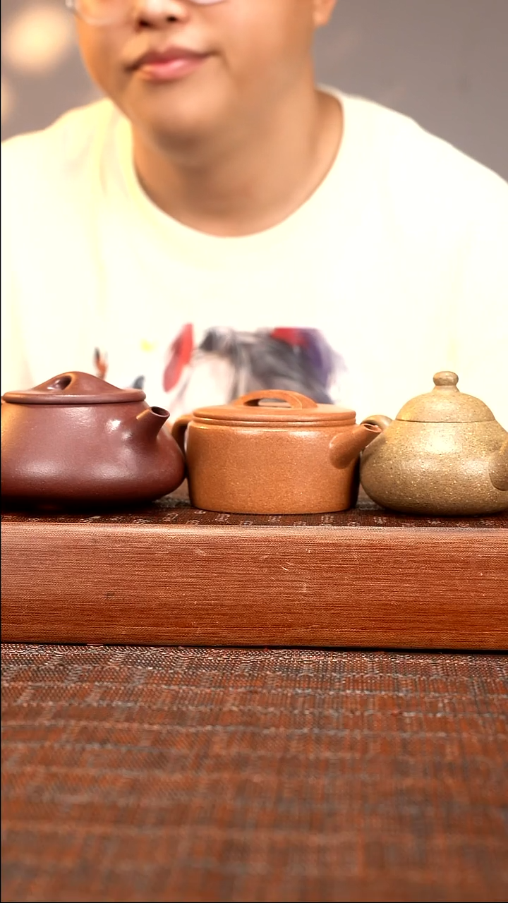 茶壶紫砂青段 梨式+zj光明+桃花汉瓦