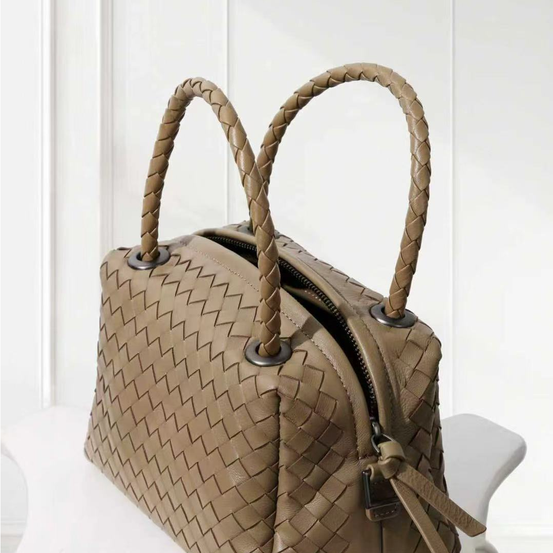 【点点专属】真皮高定女包5029杏色