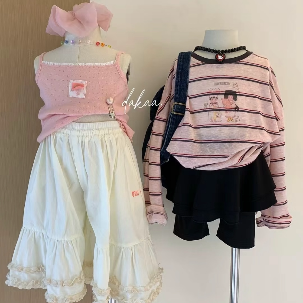 2025夏季新款女童洋气休闲百搭上衣T恤