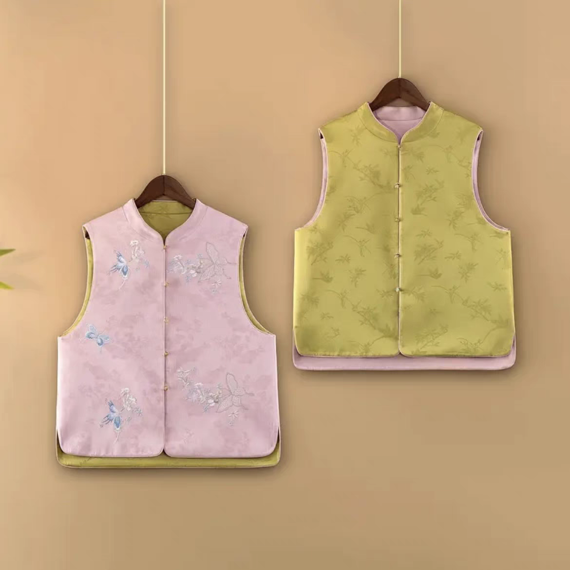 2025春季新款新中式国风马甲女复古盘扣坎肩古风唐装背心国风马夹