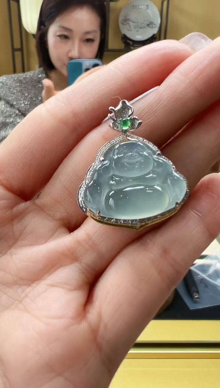 【闪购商品】翡翠颈饰18K金镶嵌DFZ0209-97