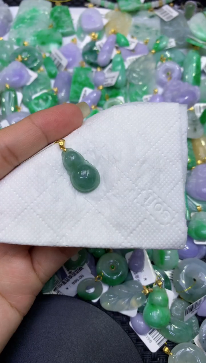 颈饰未镶嵌翡翠天然缅甸A货翡翠