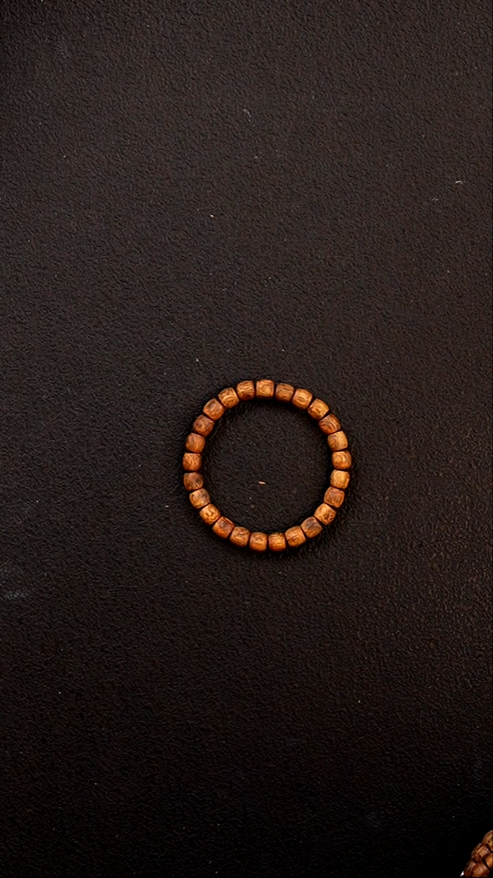 沉香手串7mm海南白棋鼓珠