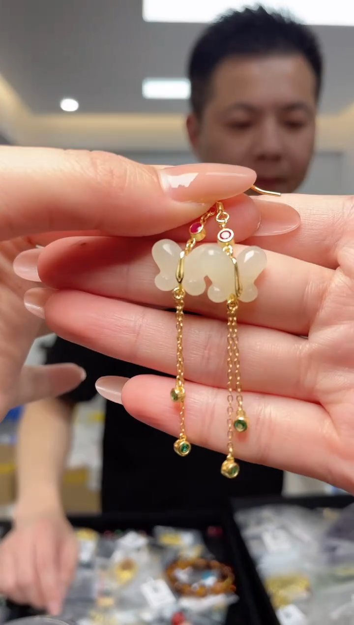 【闪购商品】和田玉·银S925镶嵌（多样性单个发货）