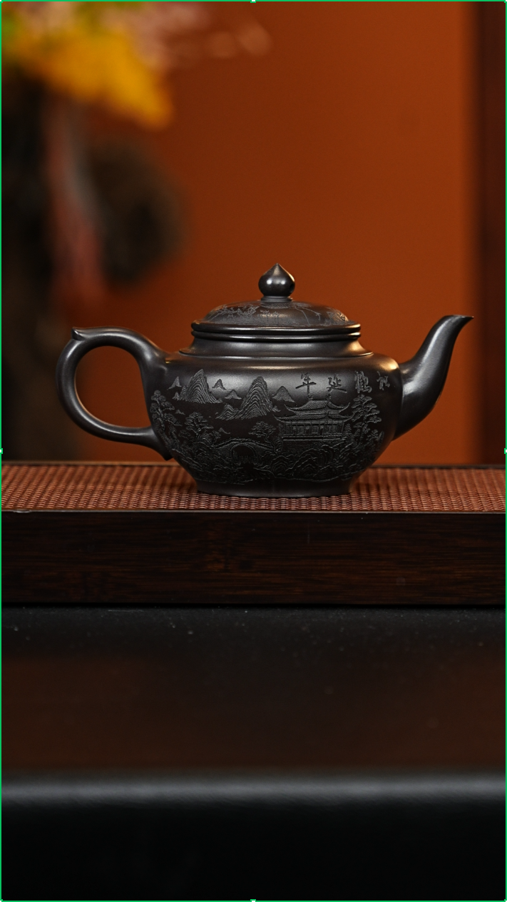 宜兴紫砂 笑樱 石黄 李琴 h650