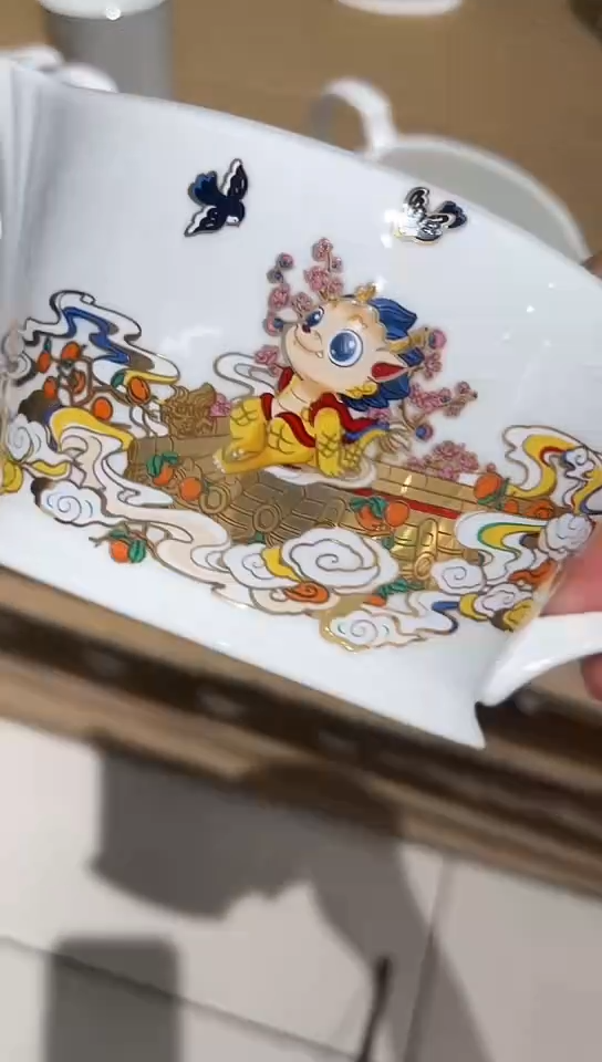 瓷奶杯隆达骨质瓷