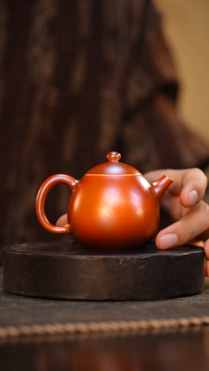 24柴房陶瓷柴烧文旦壶