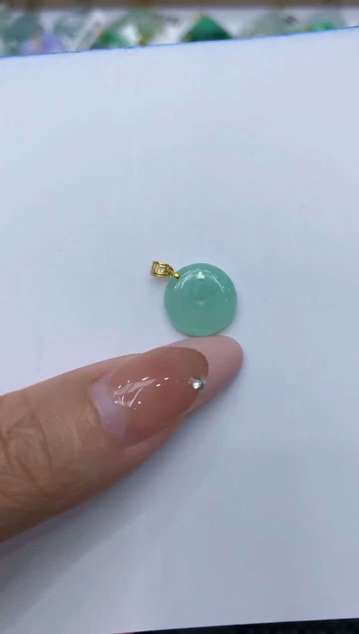 【闪购商品】翡翠颈饰18K金镶嵌111111111
