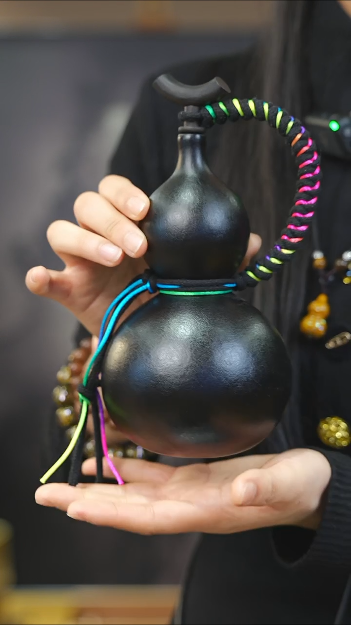 【闪购商品】XK228大漆酒葫芦不包手串及旋转底座