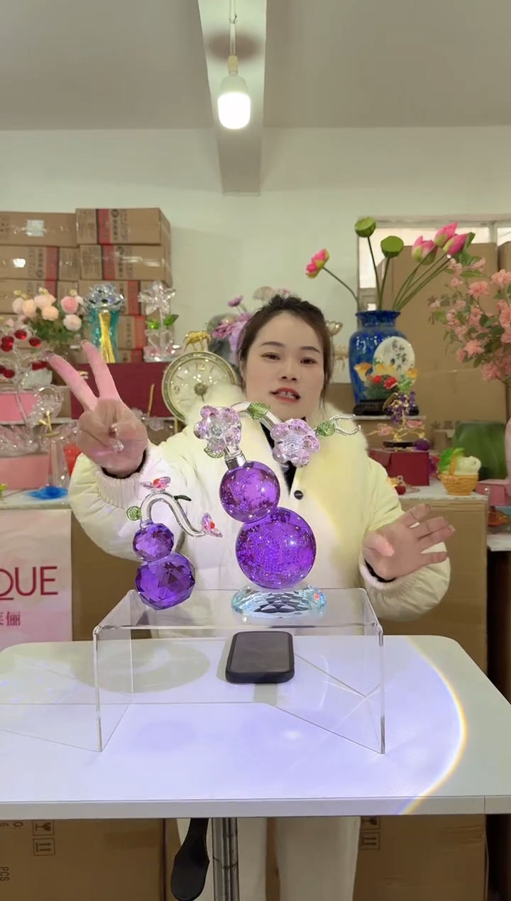 【闪购商品】无铅玻璃甄选花器-x-早45