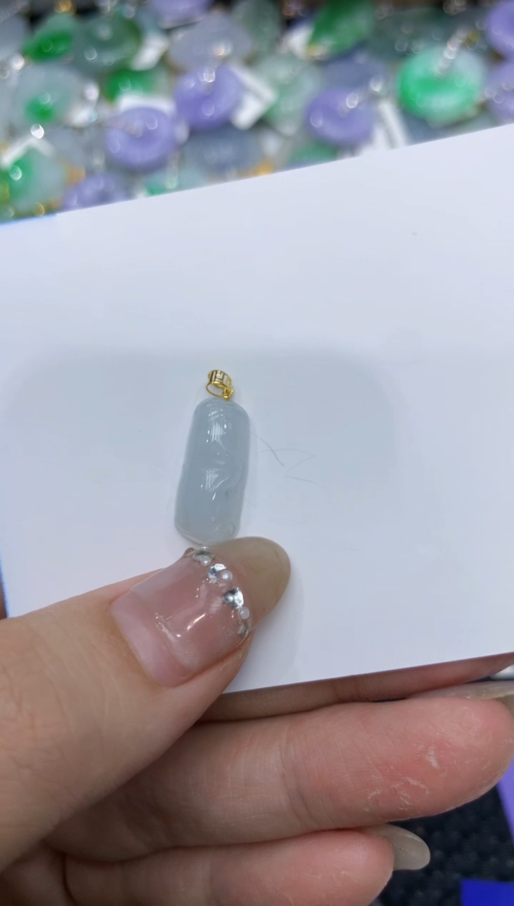 【闪购商品】翡翠颈饰18K金镶嵌222222222