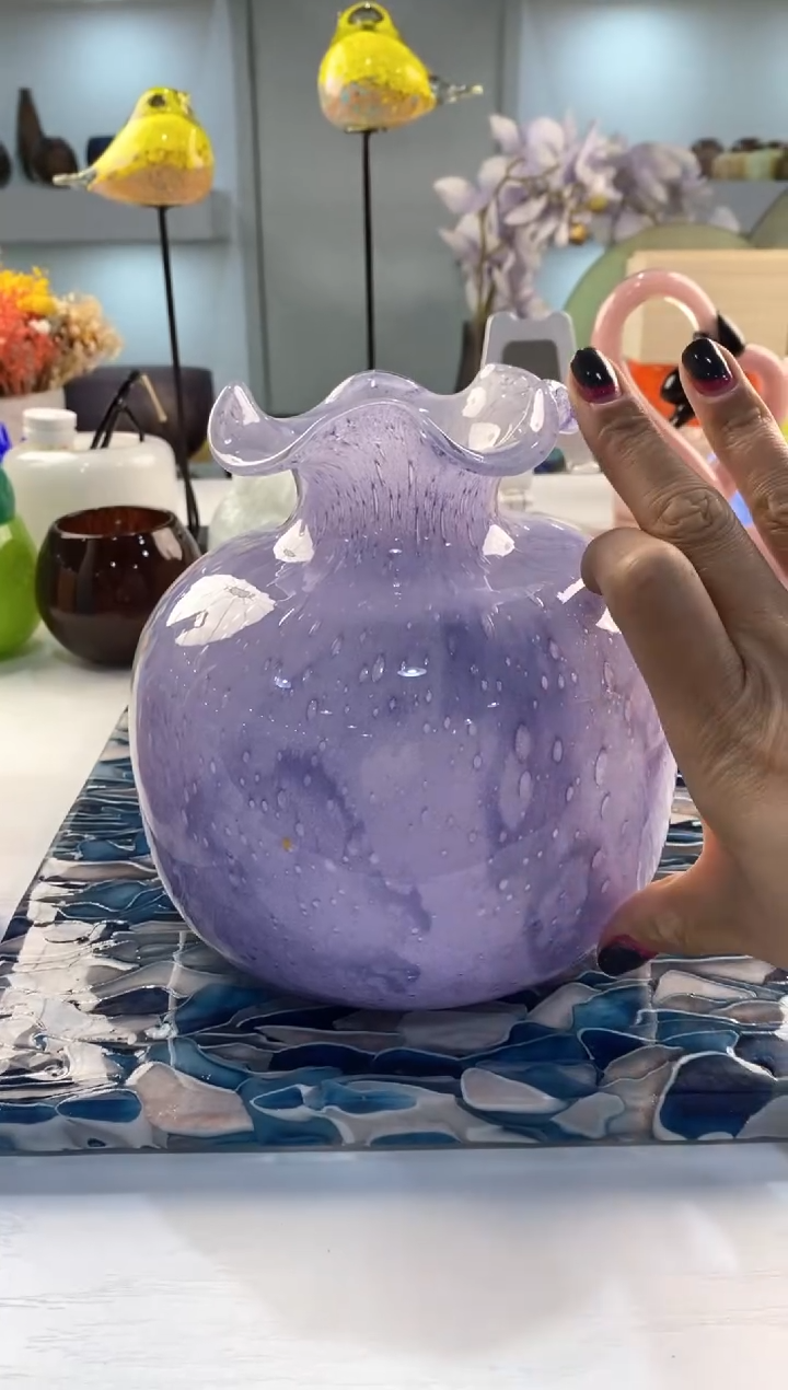 【闪购商品】琉璃慕忆家花瓶微瑕