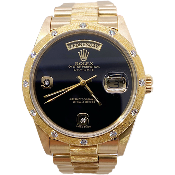 99新 Rolex/劳力士 老佛爷/劳力士18108后盘后钻/自动/单表/36mm