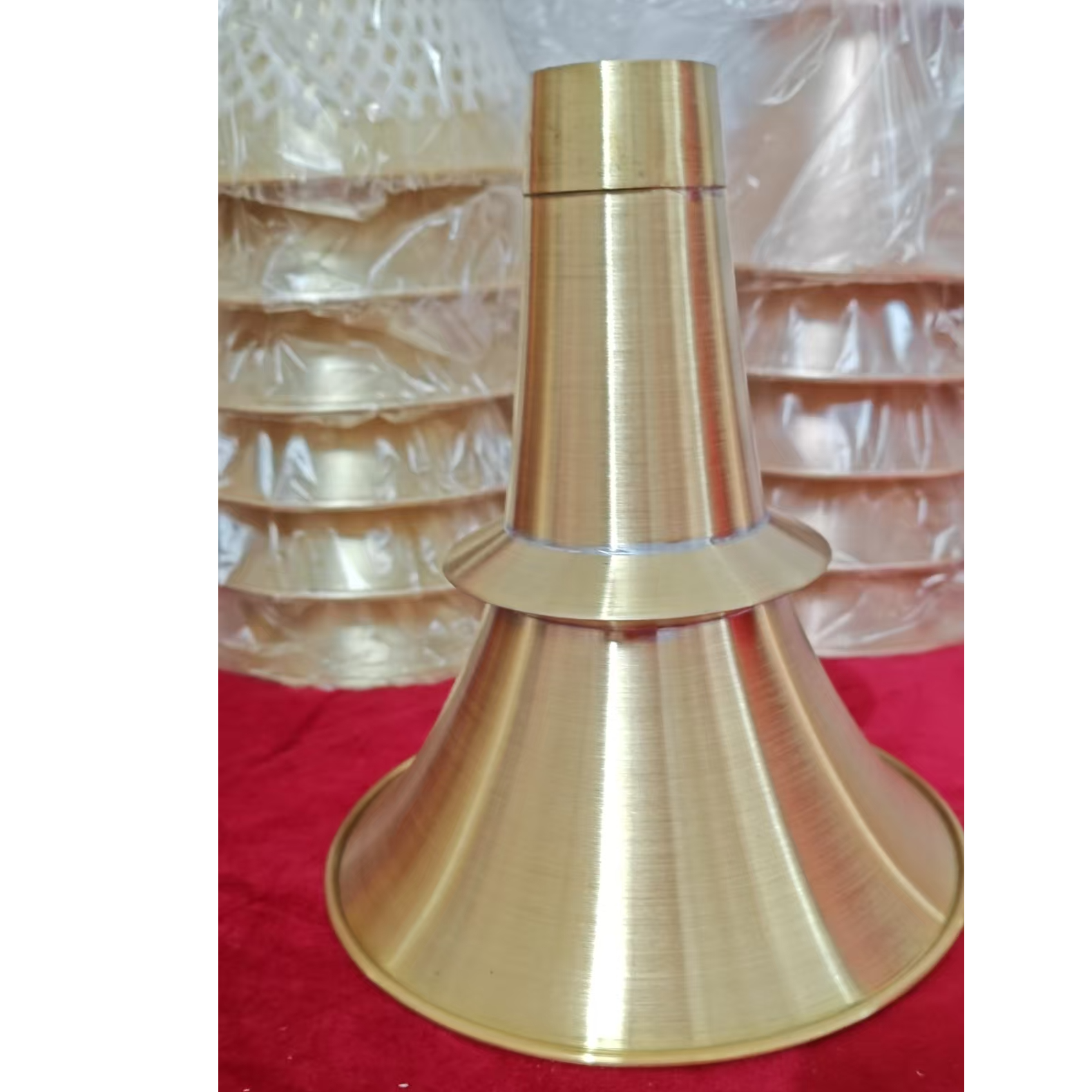 甘肃不定调黄铜唢呐碗乐器配件厂家直发包邮