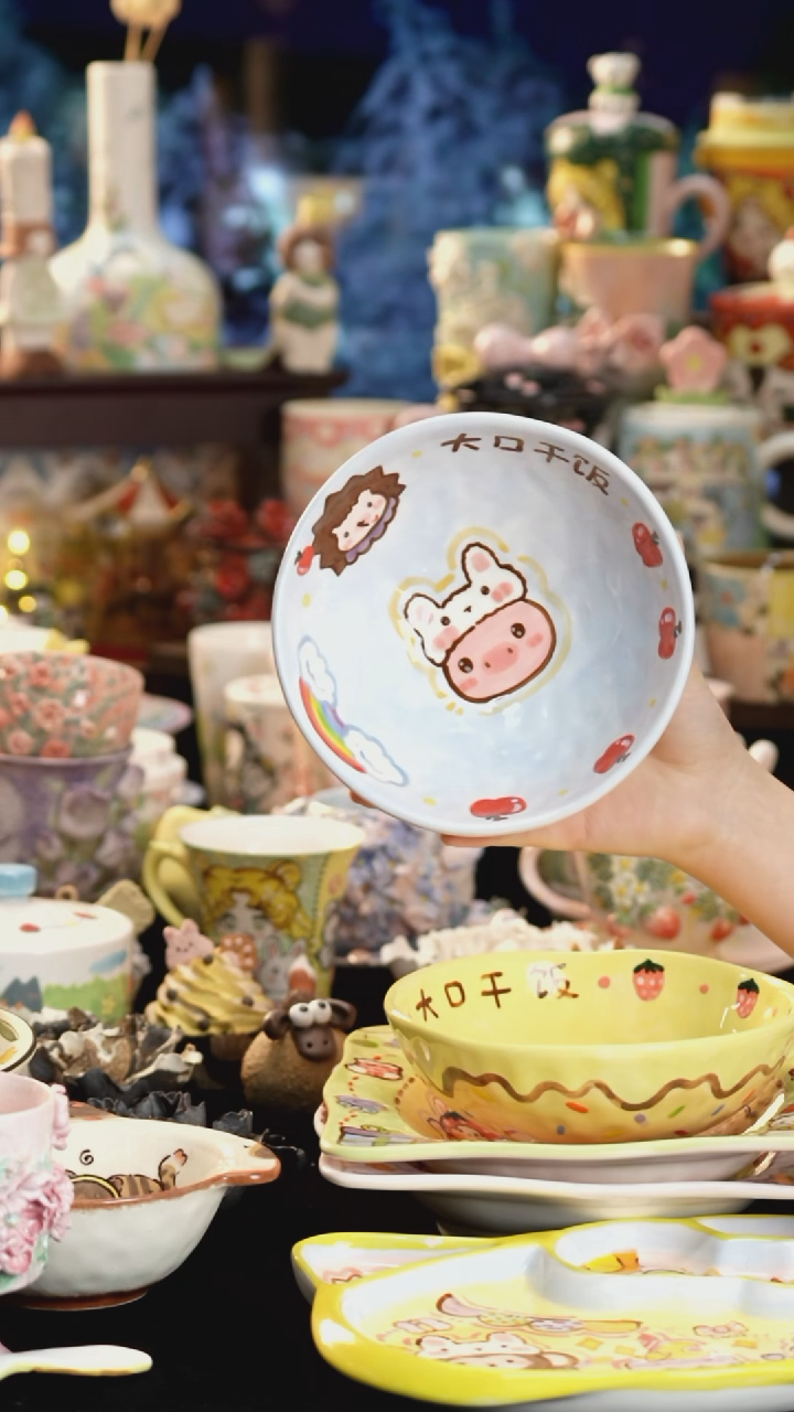 其他陶景德镇釉下彩手绘设计师款陶瓷