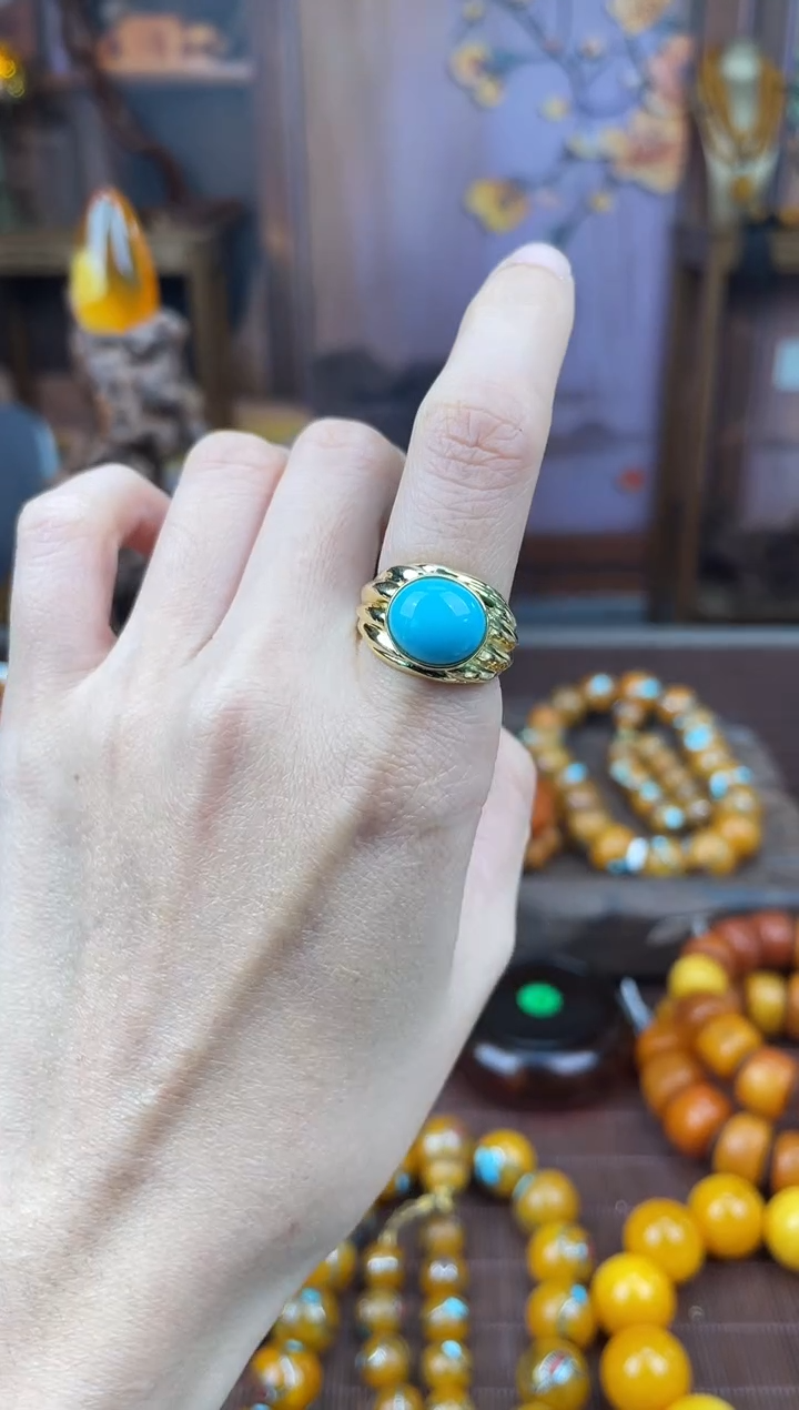 未镶嵌绿松石戒指多样性发货1，假一赔4