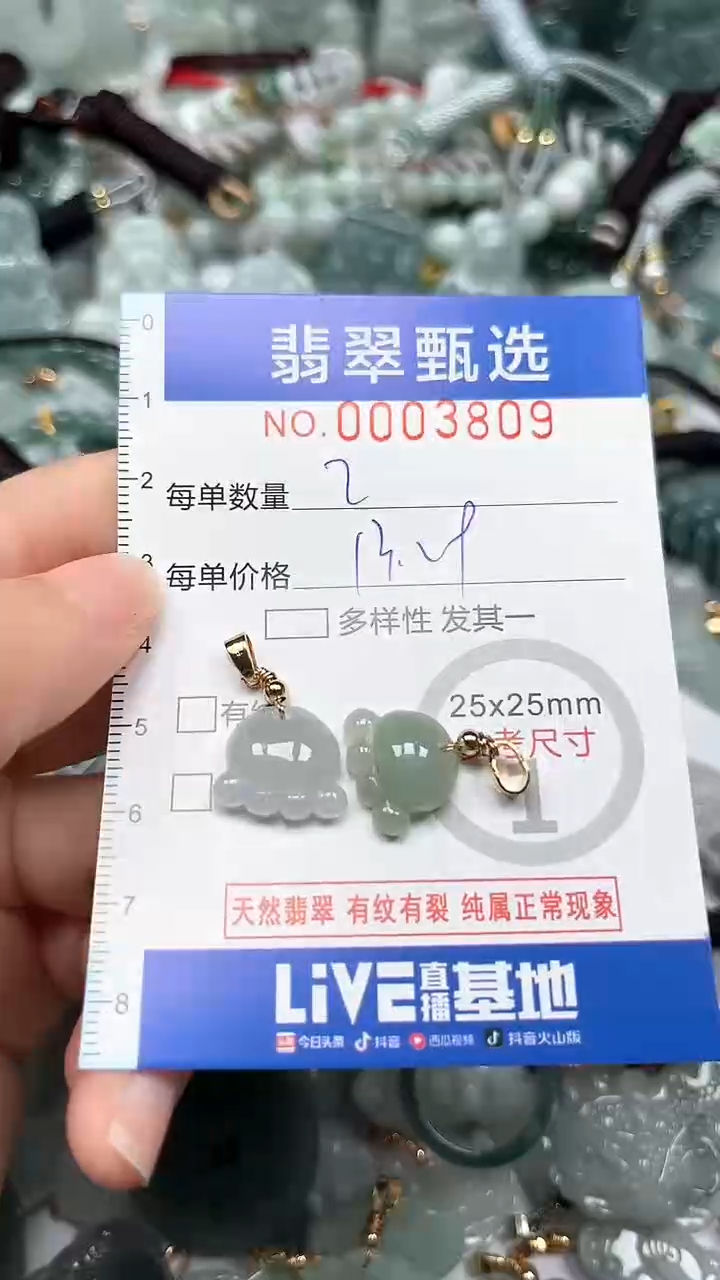 【闪购商品】翡翠颈饰未镶嵌00..3809