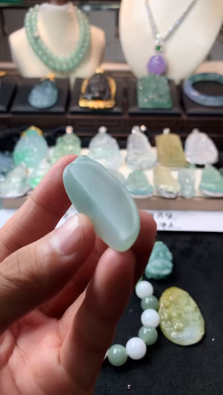 未镶嵌定制翡翠安***～   5036毛货不退不换