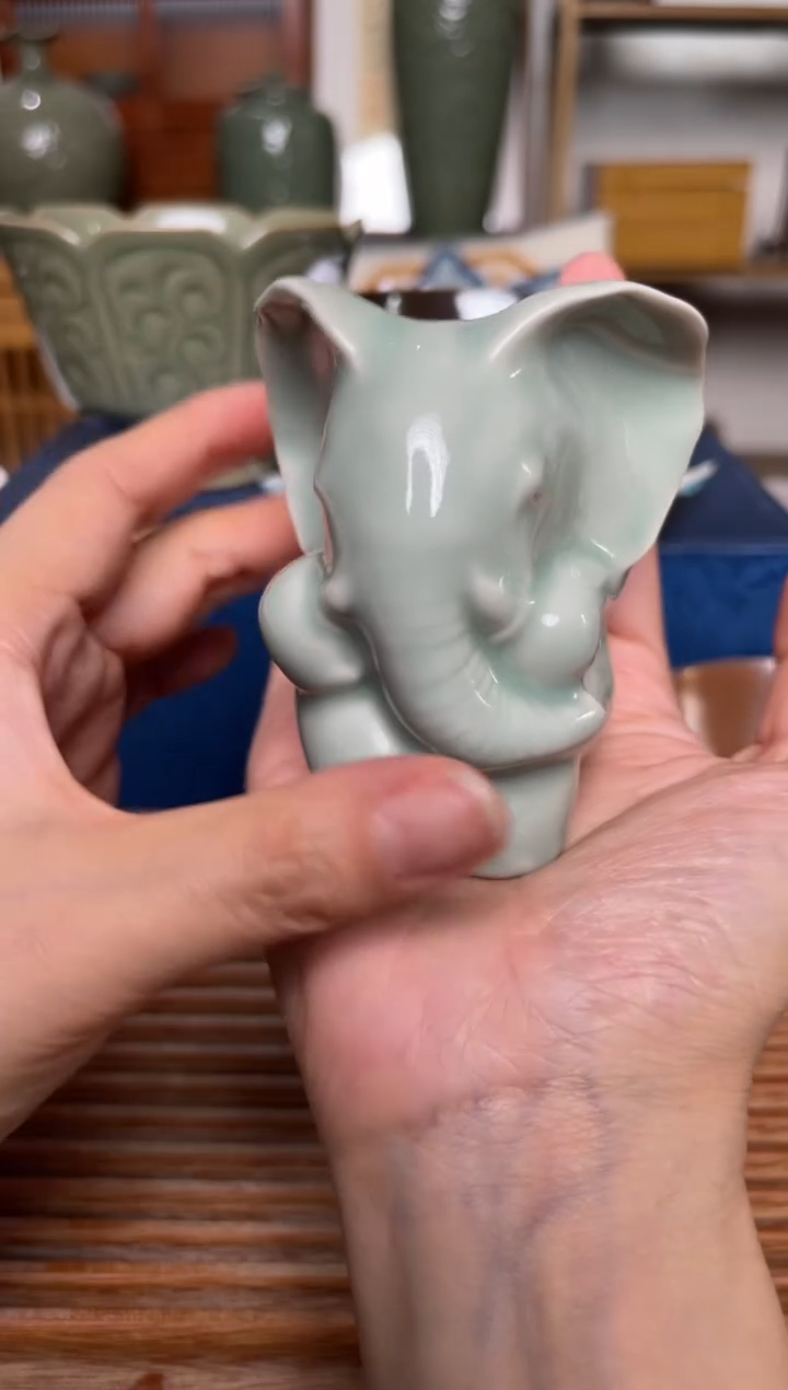 【闪购商品】其他天青色 茶宠 大象