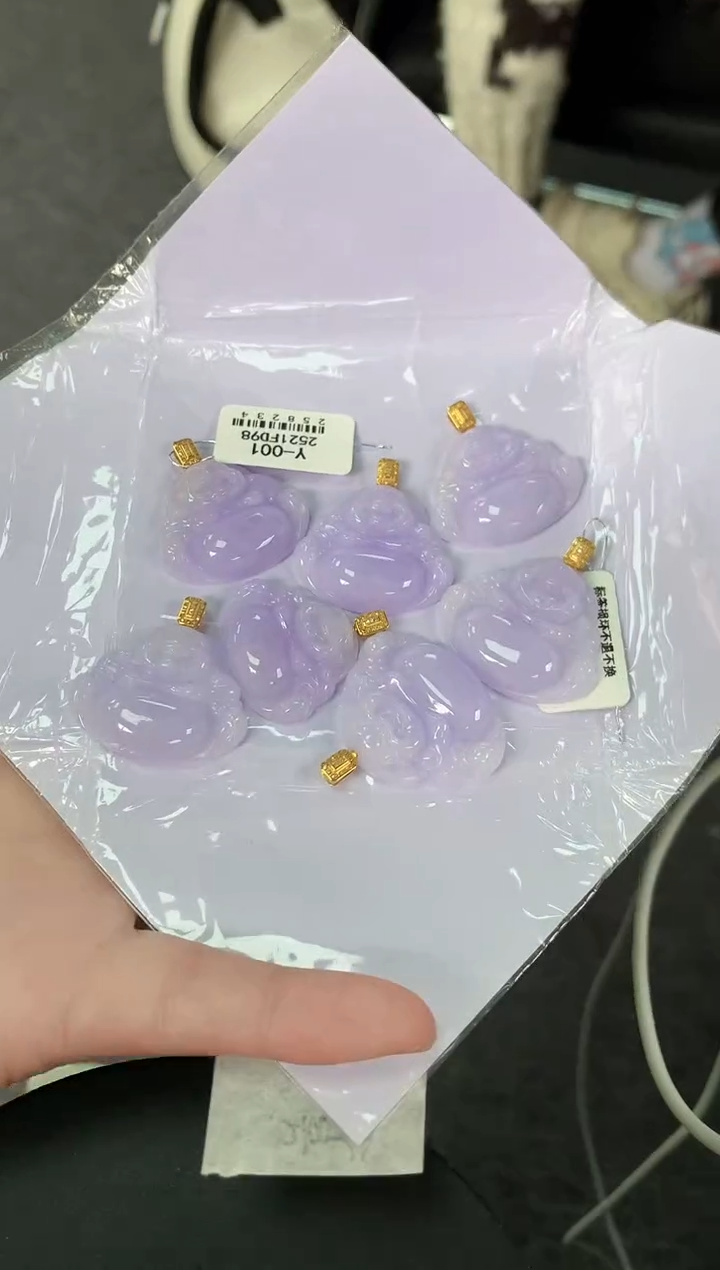 【闪购商品】翡翠颈饰18K金镶嵌110多样性发货其一