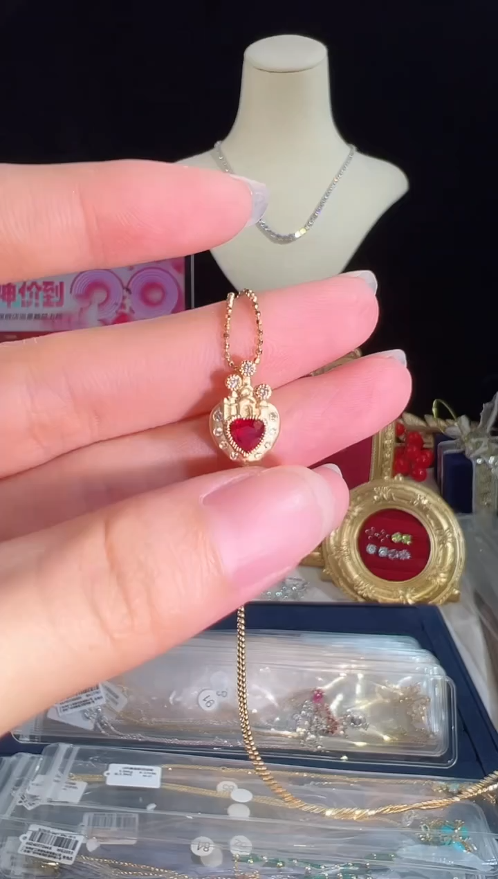 【闪购商品】红宝石颈饰18K金镶嵌BN15281#-Y#90