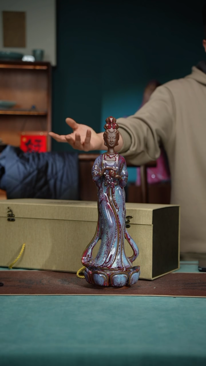 【闪购商品】107-1麻姑献寿（晋家钧窑）