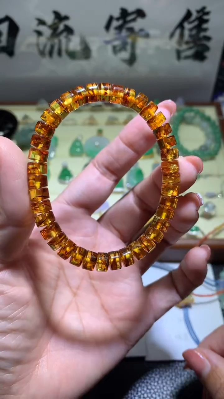 【闪购商品】琥珀手链未镶嵌093天然蜜蜡