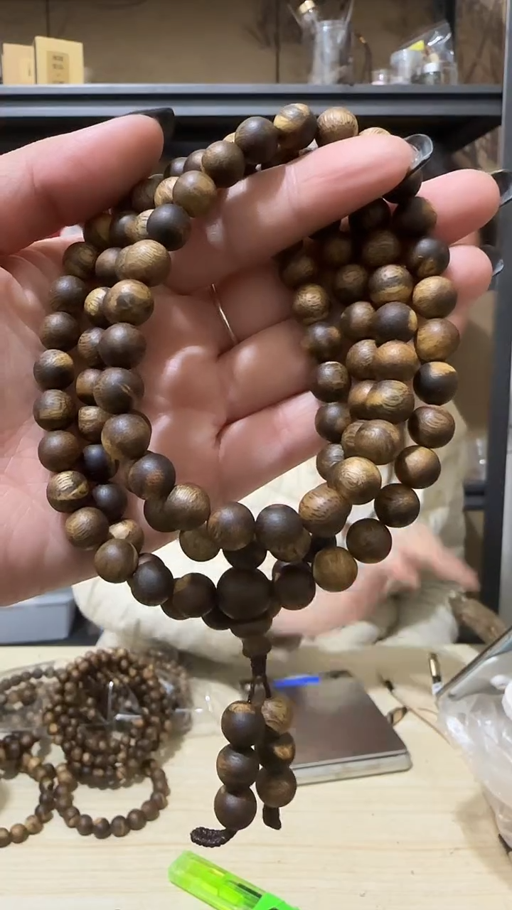 【闪购商品】沉香手串42号棋楠圆珠多圈卡8 28克+