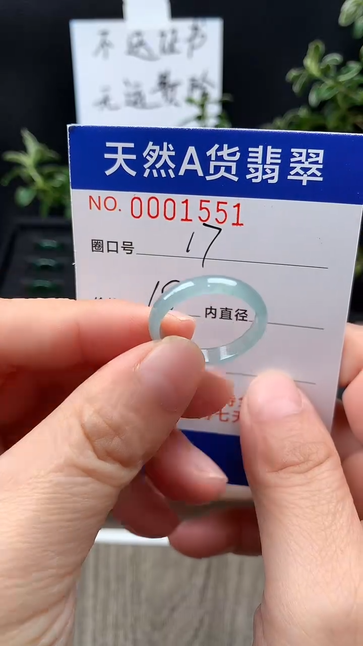 未镶嵌戒指翡翠17#