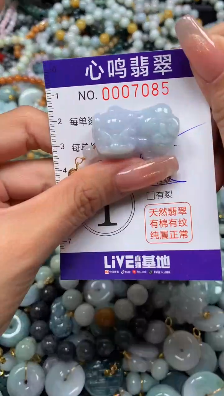 翡翠未镶嵌颈饰闪购007085
