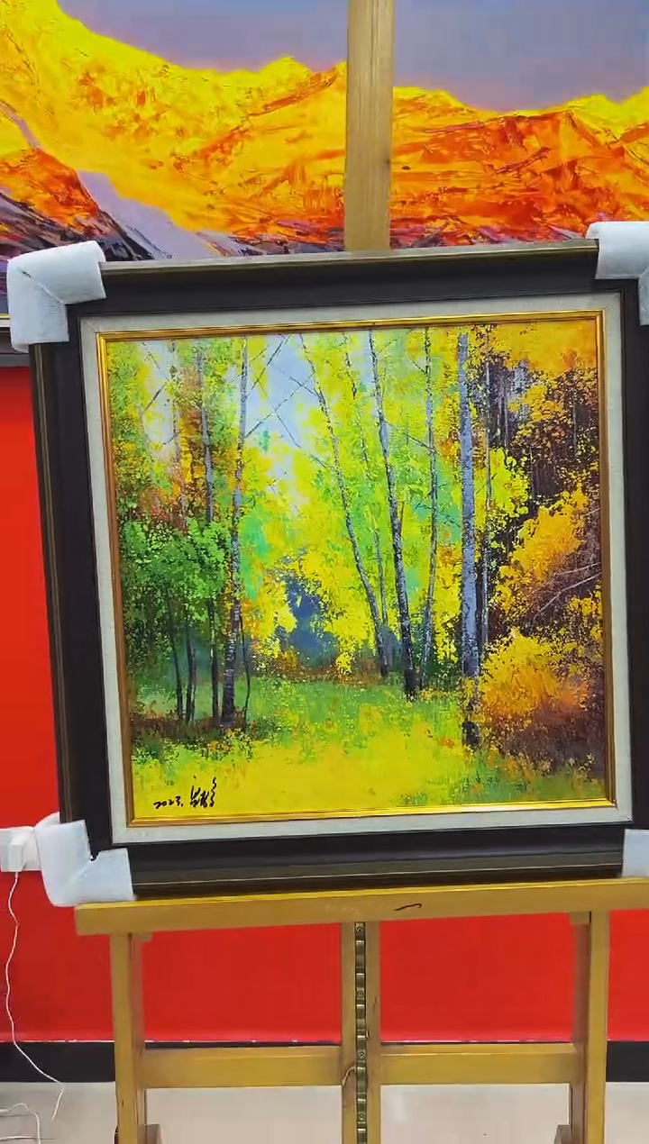【闪购商品】绘画梁静-50x50-油画作品