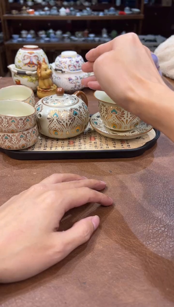 真的很便宜会开片的旅行茶具