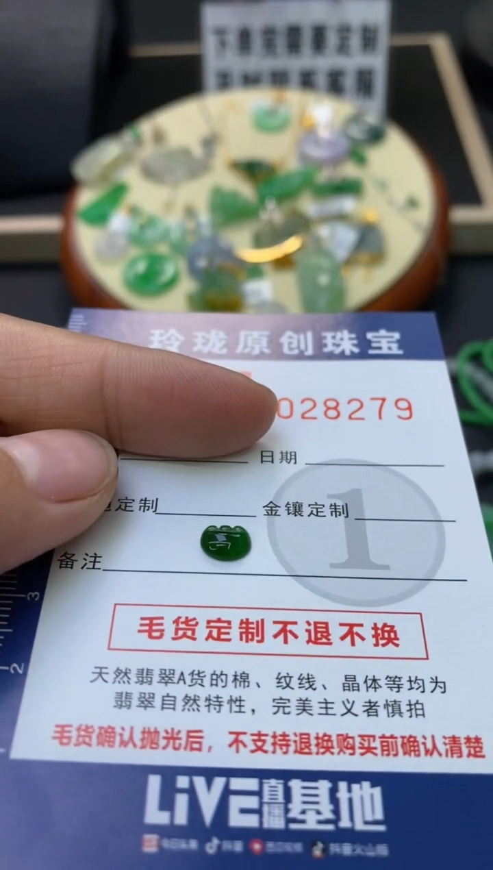 【闪购商品】翡翠颈饰未镶嵌翡翠净货28279