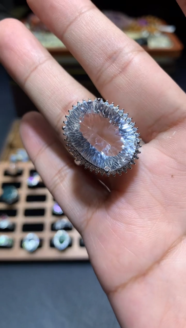 【闪购商品】水晶戒指未镶嵌T129【多样性发其一】