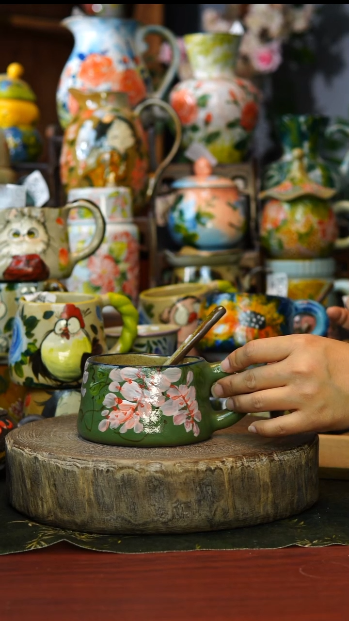 陶瓷206景德镇手工手绘釉下彩陶瓷